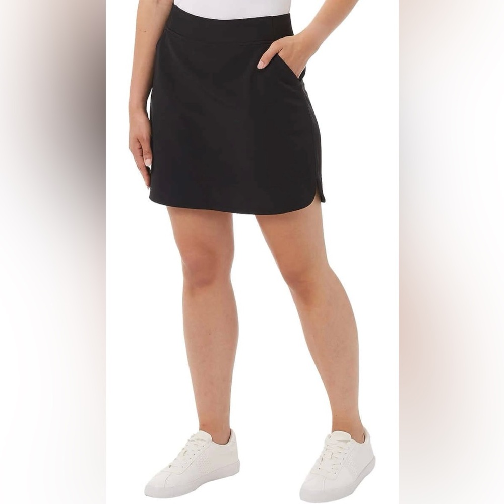 32 degrees womens skort tennis golf athletic black skirt with pockets shorts XL